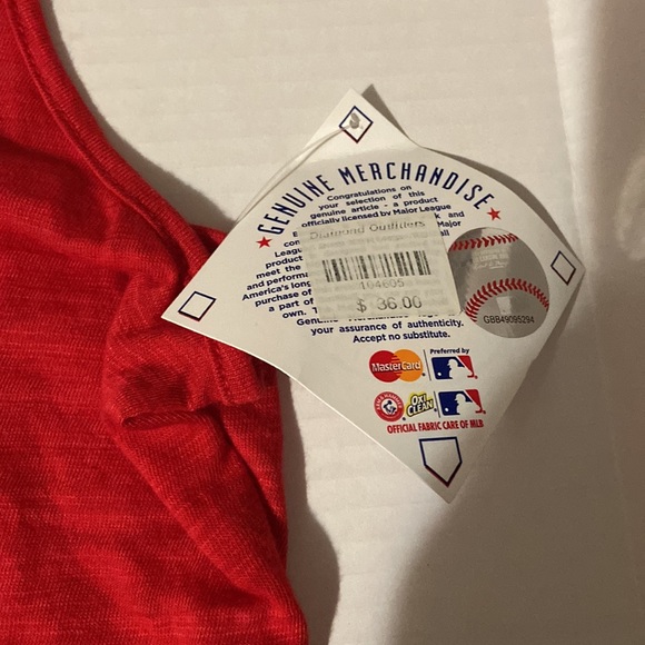 MLB Licensed Phillies/Clearwater tank top NWT - Picture 5 of 7